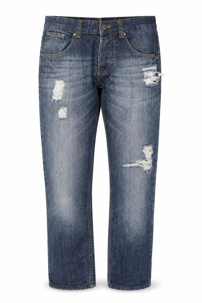 Mens UK Size 32 in People Regular Fit Straight Blue Jeans