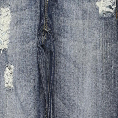 Mens UK Size 32 in People Regular Fit Straight Blue Jeans