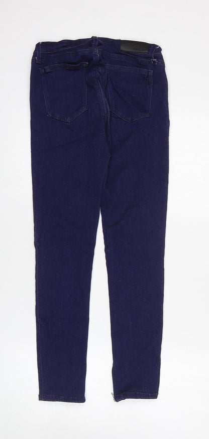 Replay Womens Blue Cotton Skinny Jeans Size 27 in L26 in Regular Zip