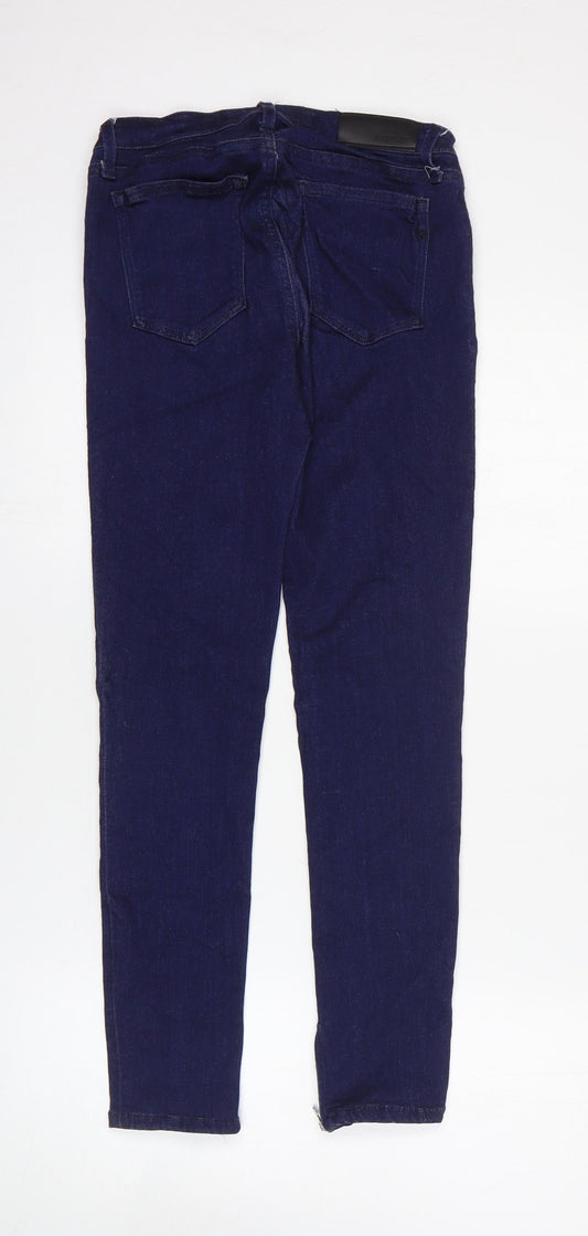 Replay Womens Blue Cotton Skinny Jeans Size 27 in L26 in Regular Zip