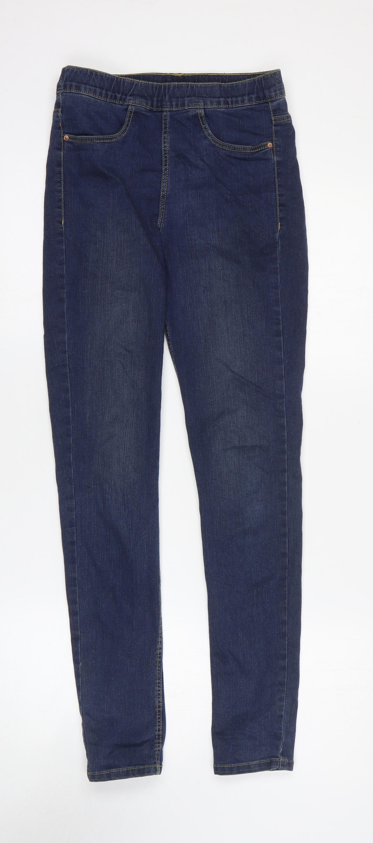 Womens UK Size 8 H&M Regular Fit Jegging Blue Jeans