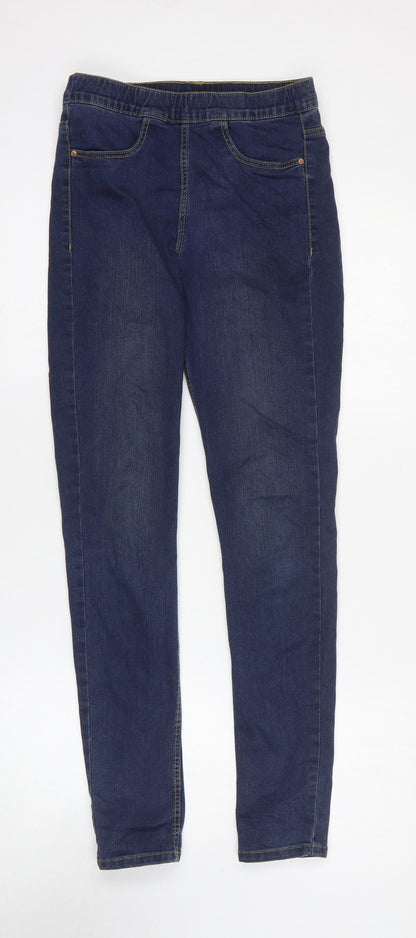 Womens UK Size 8 H&M Regular Fit Jegging Blue Jeans