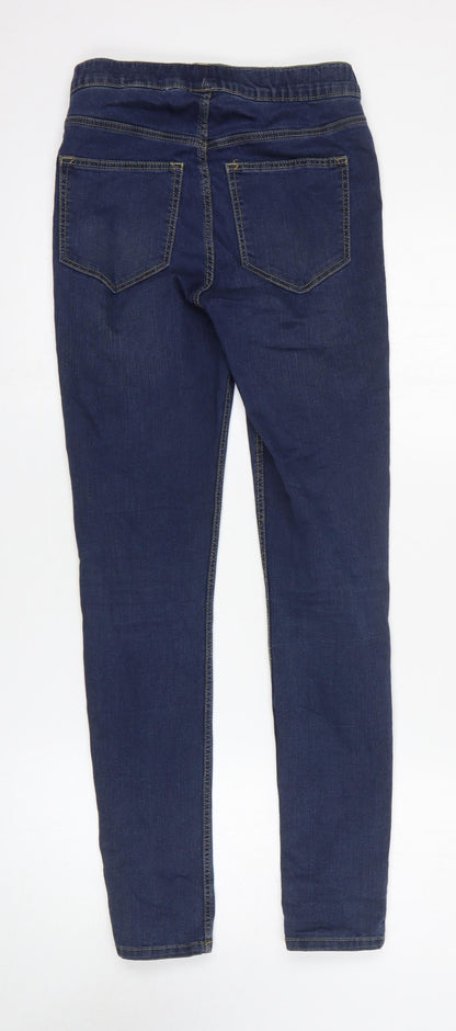 Womens UK Size 8 H&M Regular Fit Jegging Blue Jeans