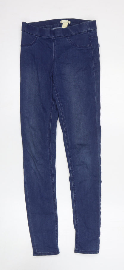 Womens UK Size 6 H&M Regular Fit Jegging Blue Jeans