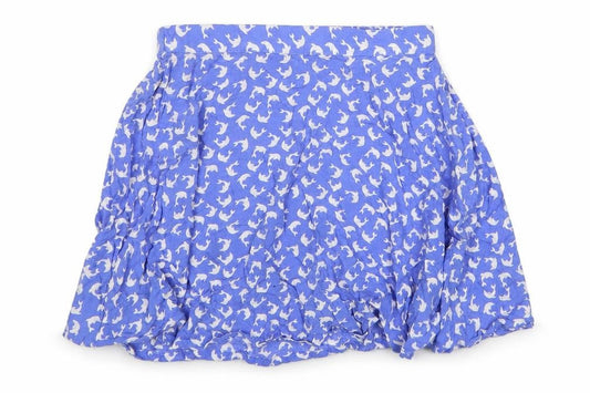 Womens UK Size XS Monki Flare Rayon Skirt