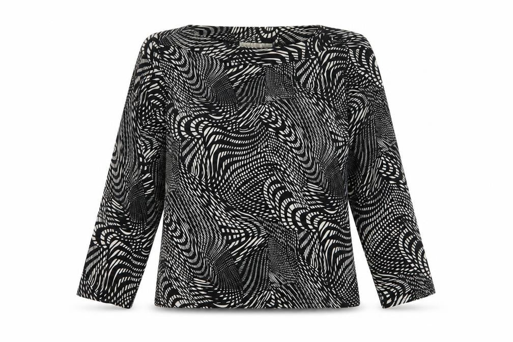 Womens UK Size 12 Citrus Black Basic T-Shirt