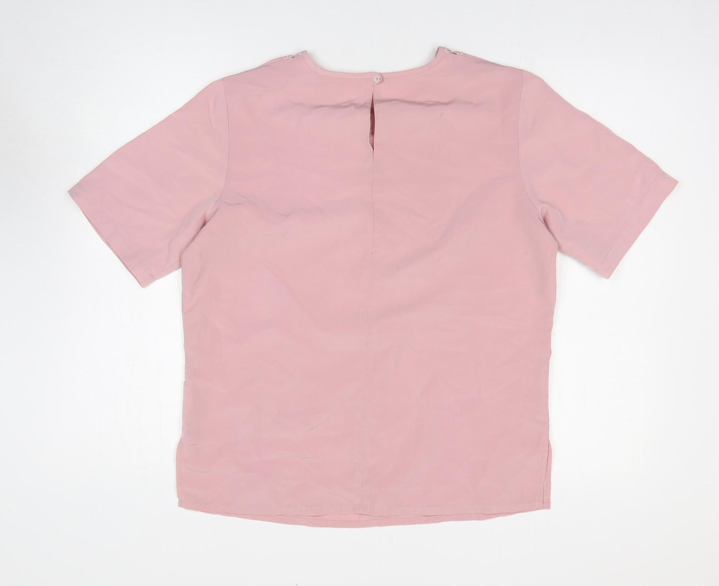 Womens UK Size 12 Daxon Pink Basic T-Shirt