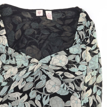 Womens UK Size M Preworn Green Basic Blouse