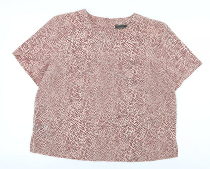 Womens UK Size 16 Debenhams Red Basic Blouse