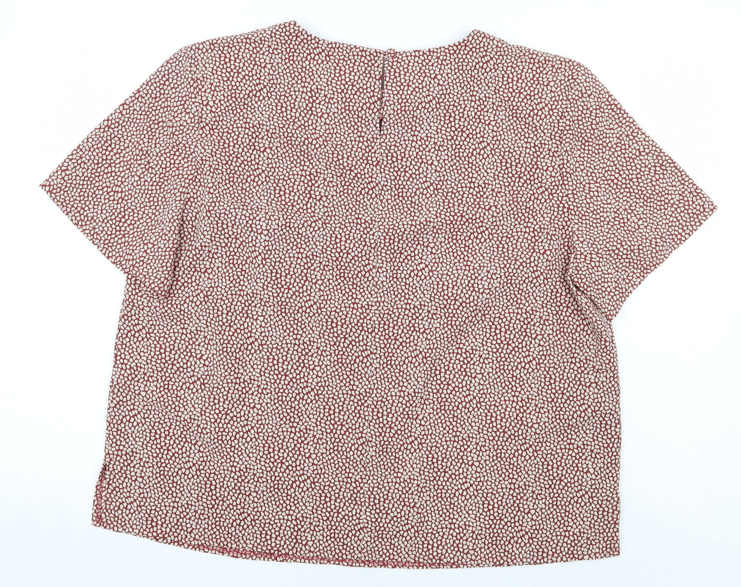 Womens UK Size 16 Debenhams Red Basic Blouse