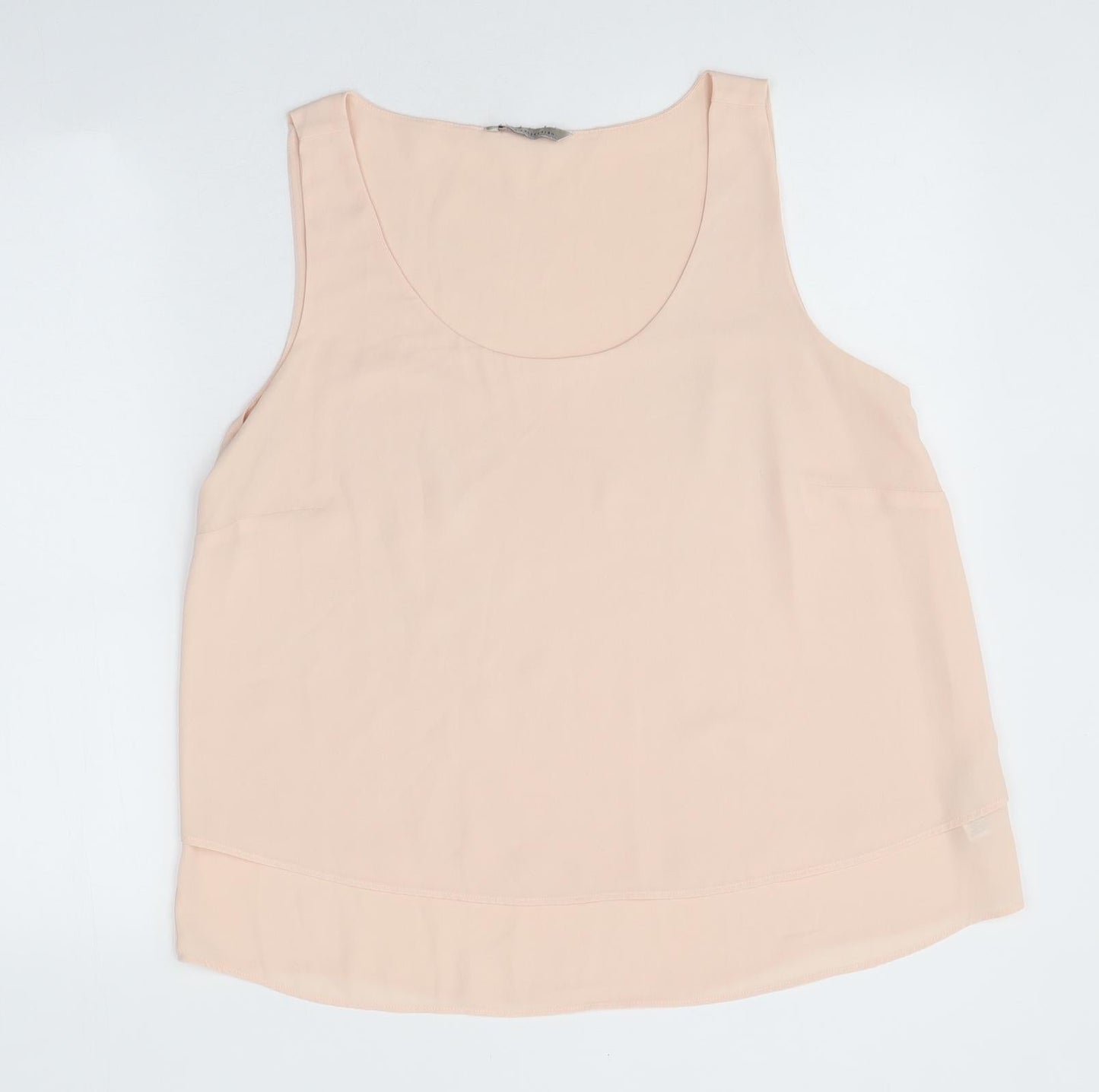 Womens UK Size 14 Marks and Spencer Pink Jersey Tank