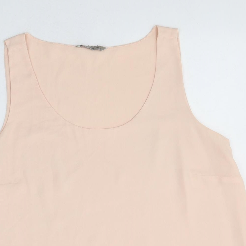 Womens UK Size 14 Marks and Spencer Pink Jersey Tank