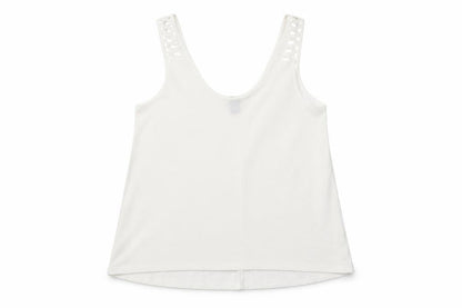 Womens UK Size S H&M White Jersey Tank