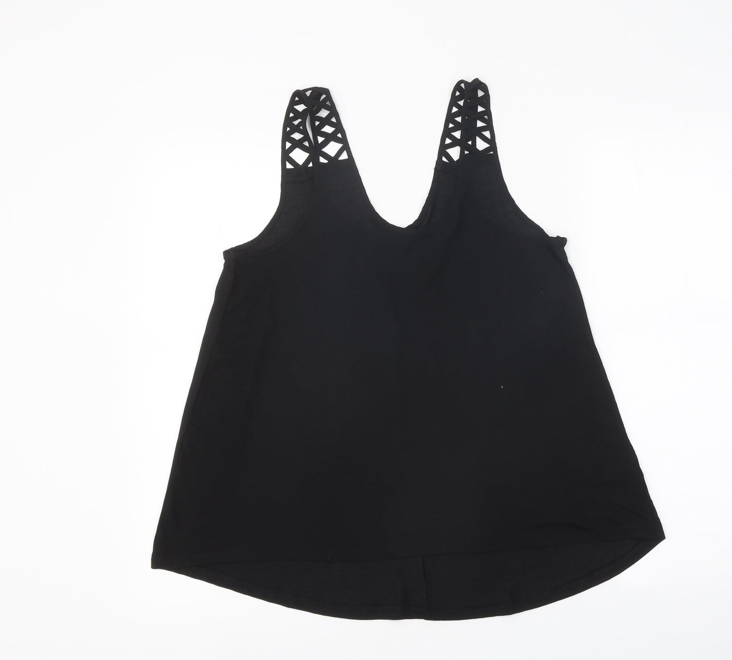 Womens UK Size S H&M Black Jersey Tank