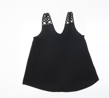Womens UK Size S H&M Black Jersey Tank