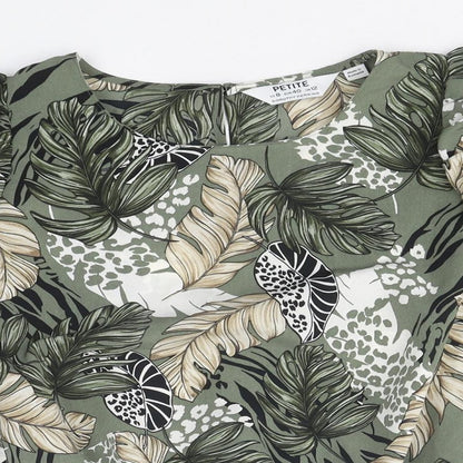 Womens UK Size 12 Dorothy Perkins Gold Basic Blouse