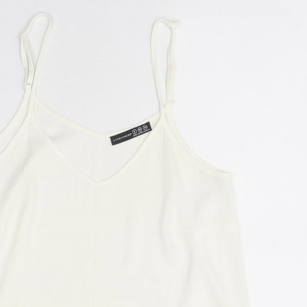 Womens UK Size 8 Atmopshere White Camisole Tank