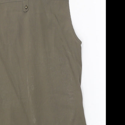 Womens UK Size S VERO MODA Green Basic Button-Up