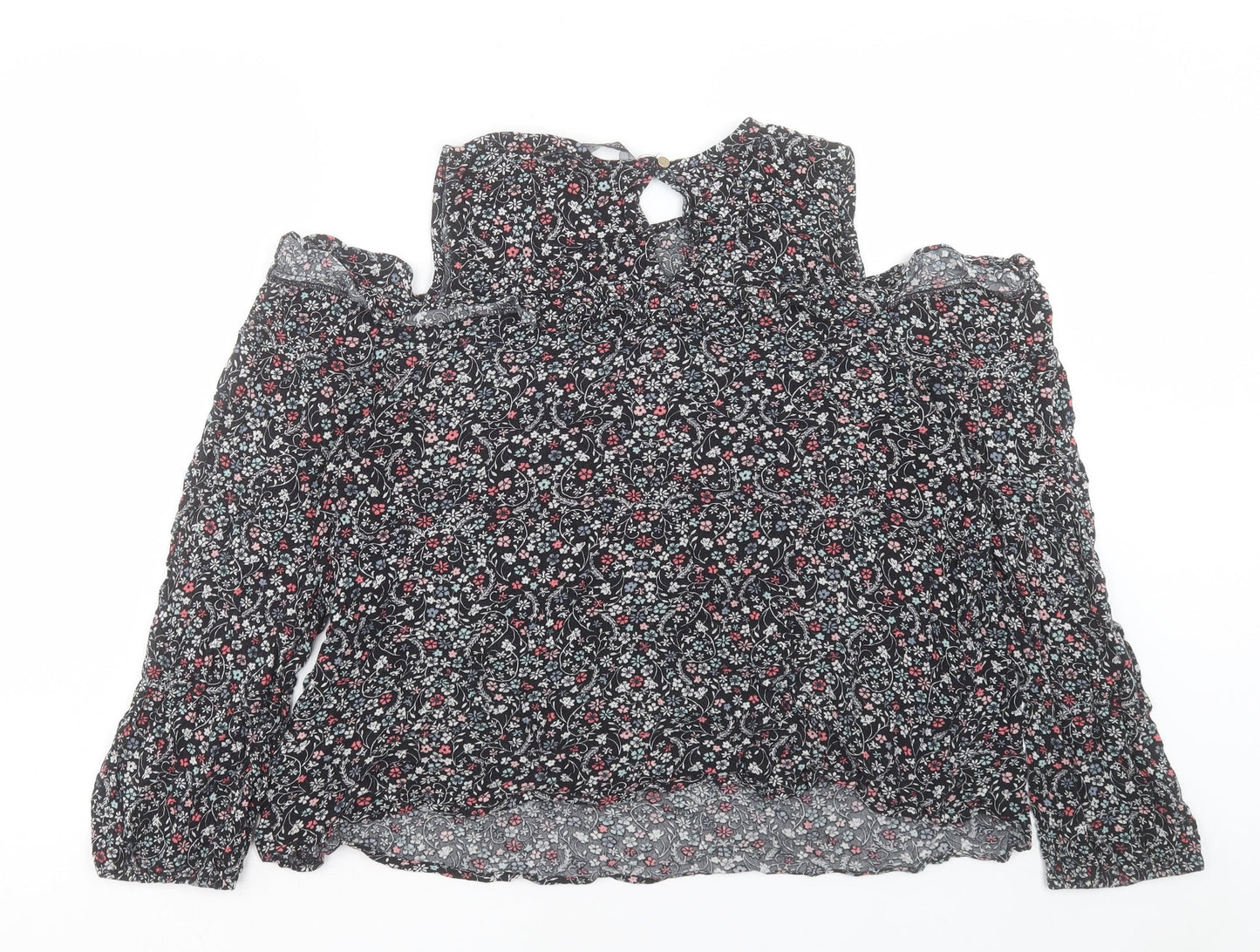 Womens UK Size 18 Dorothy Perkins Black Basic T-Shirt