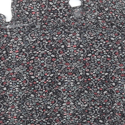 Womens UK Size 18 Dorothy Perkins Black Basic T-Shirt