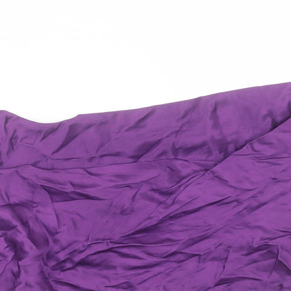 Womens UK Size S Zara Purple Cropped Tank