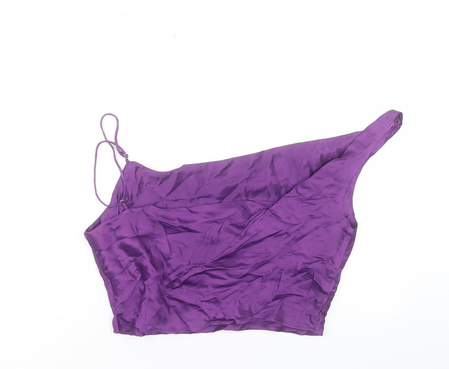 Womens UK Size S Zara Purple Cropped Tank