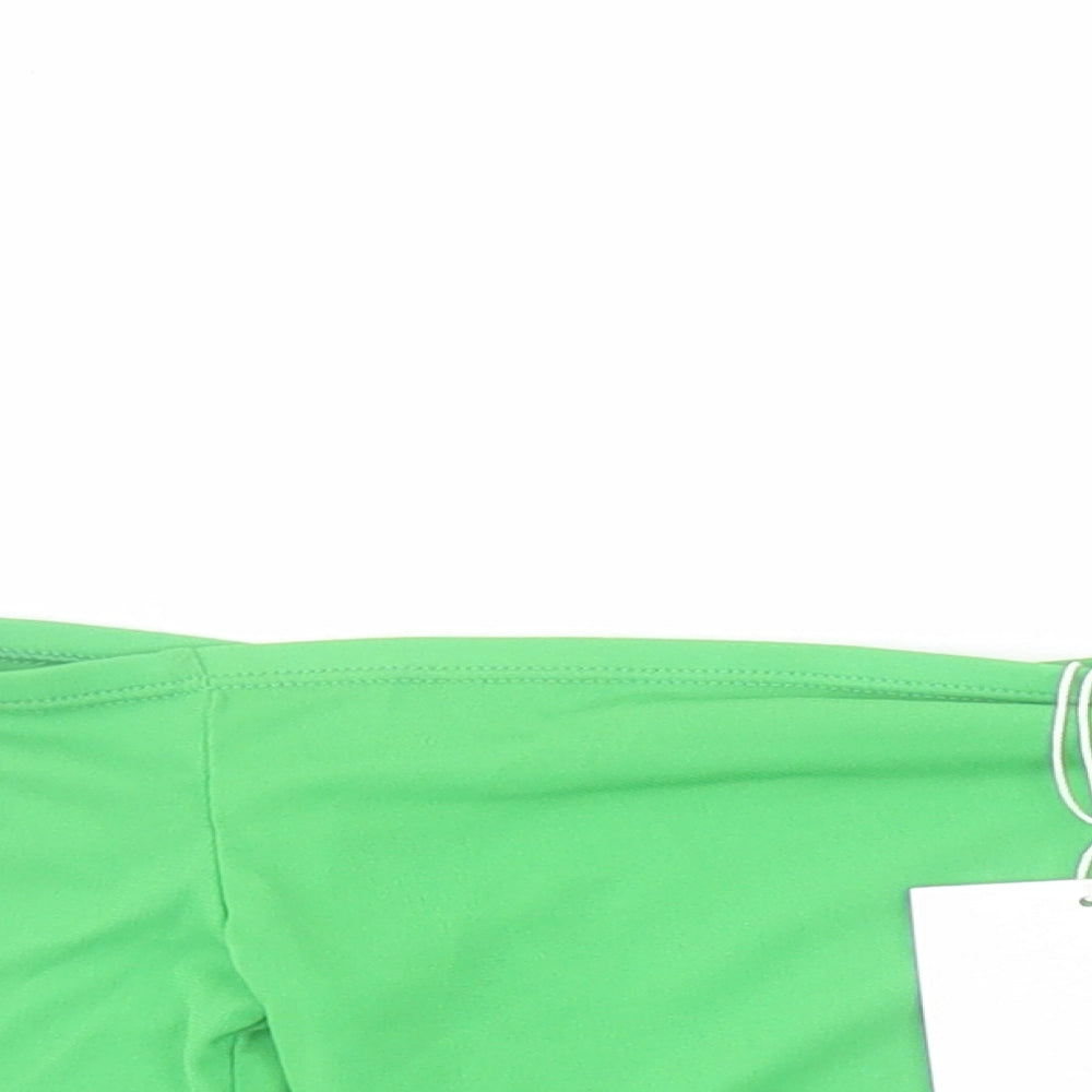 Womens UK Size S Zara Green Cropped T-Shirt