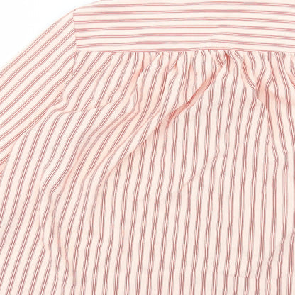Womens UK Size 8 H&M Red Basic Button-Up