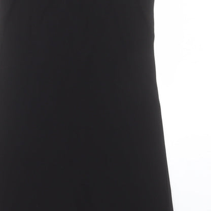 Mango Womens Blue Polyester A-Line Size XS V-Neck Pullover