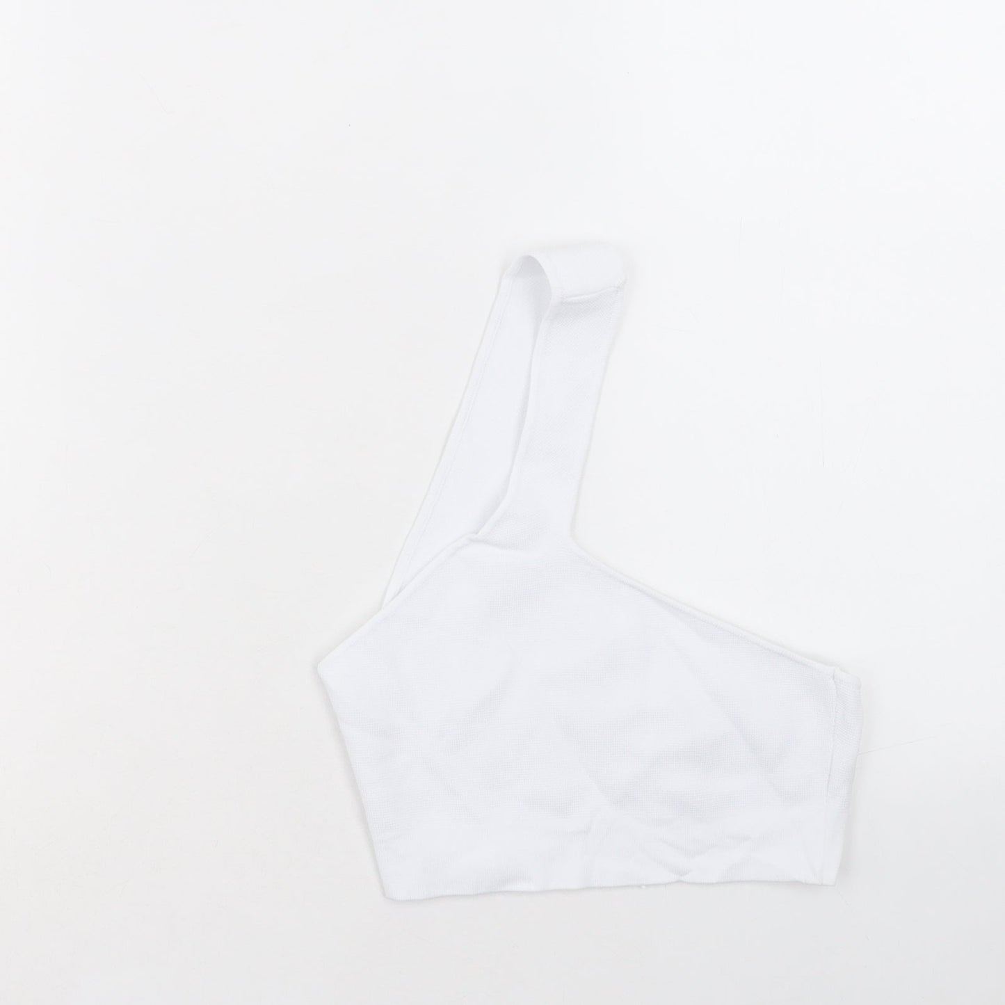 Womens UK Size S Zara White Cropped Tank