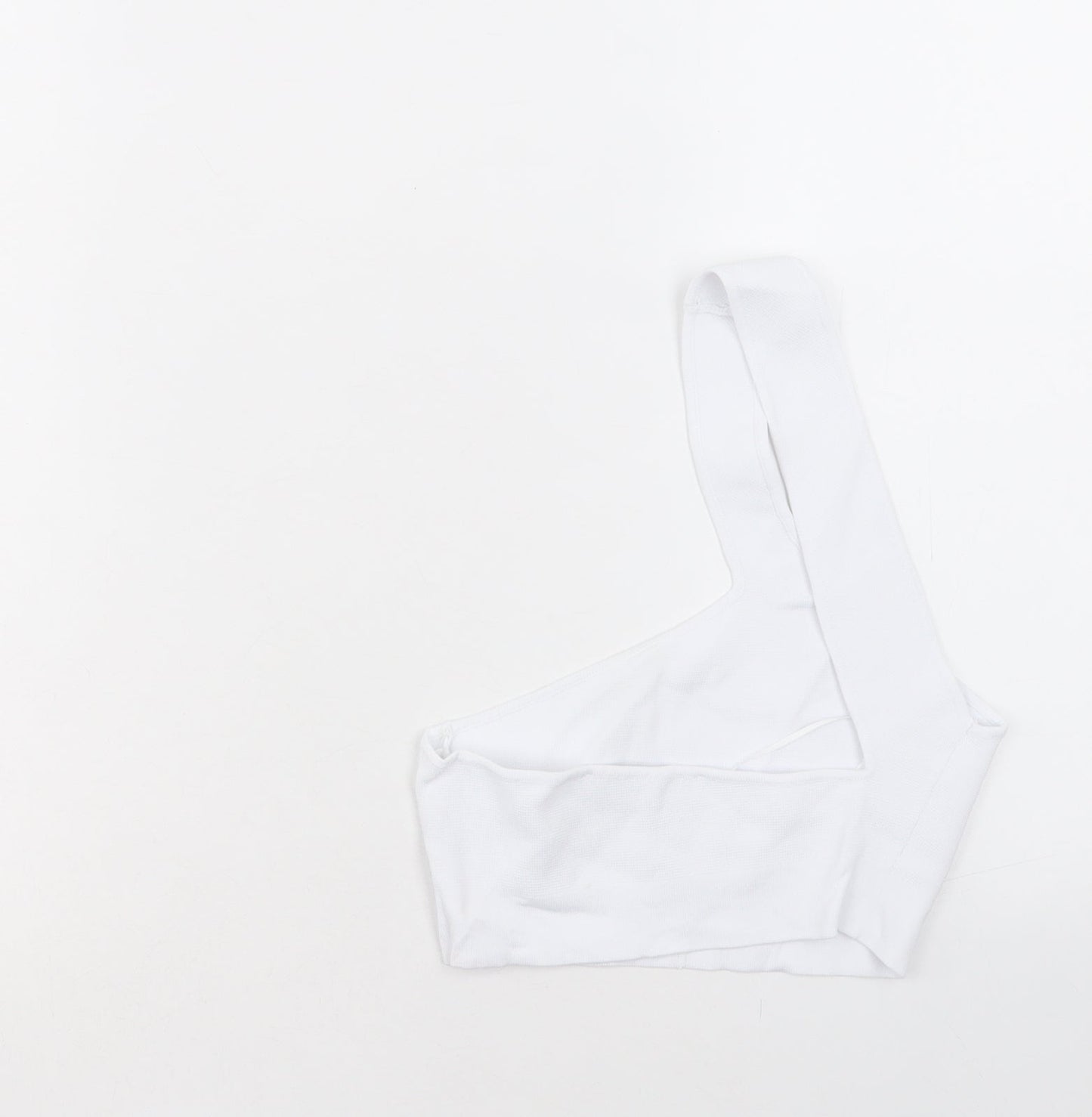 Womens UK Size S Zara White Cropped Tank