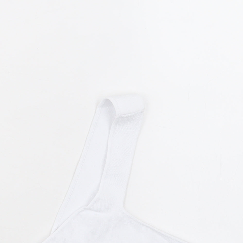 Womens UK Size S Zara White Cropped Tank
