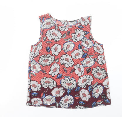 Womens UK Size 10 New Look Pink Basic Tank
