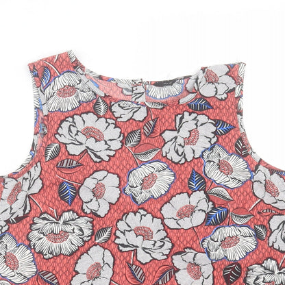 Womens UK Size 10 New Look Pink Basic Tank