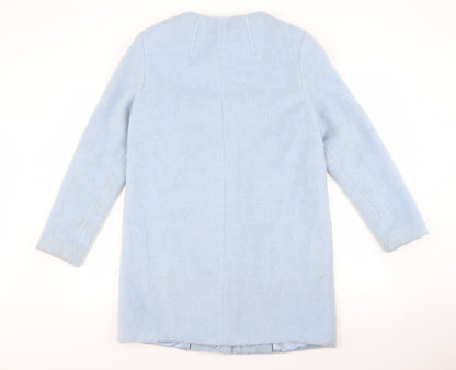 Womens UK Size 12 Marks and Spencer Blue Overcoat
