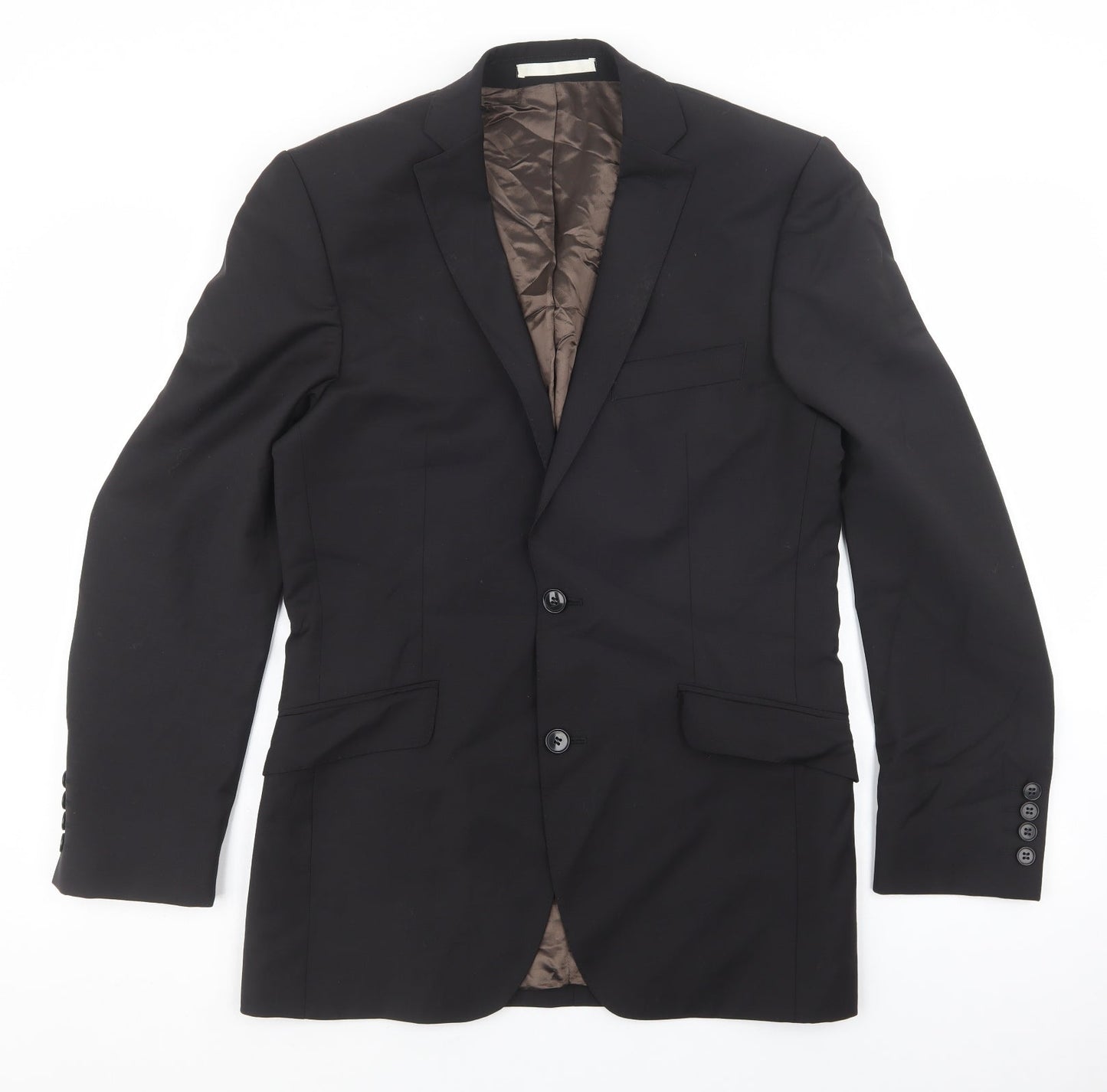 Mens UK Size 36 Burton Regular Black Suit Jacket