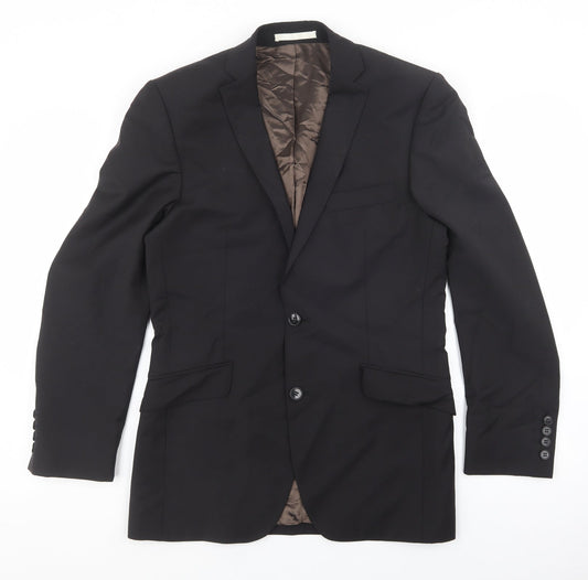 Mens UK Size 36 Burton Regular Black Suit Jacket