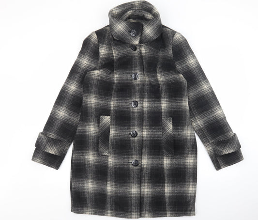 Womens UK Size 10 Debenhams Multicoloured Trench Coat