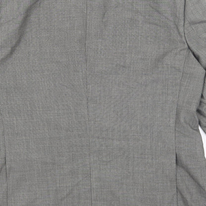 Mens UK Size 38 OneSix5ive Regular Grey Suit Jacket