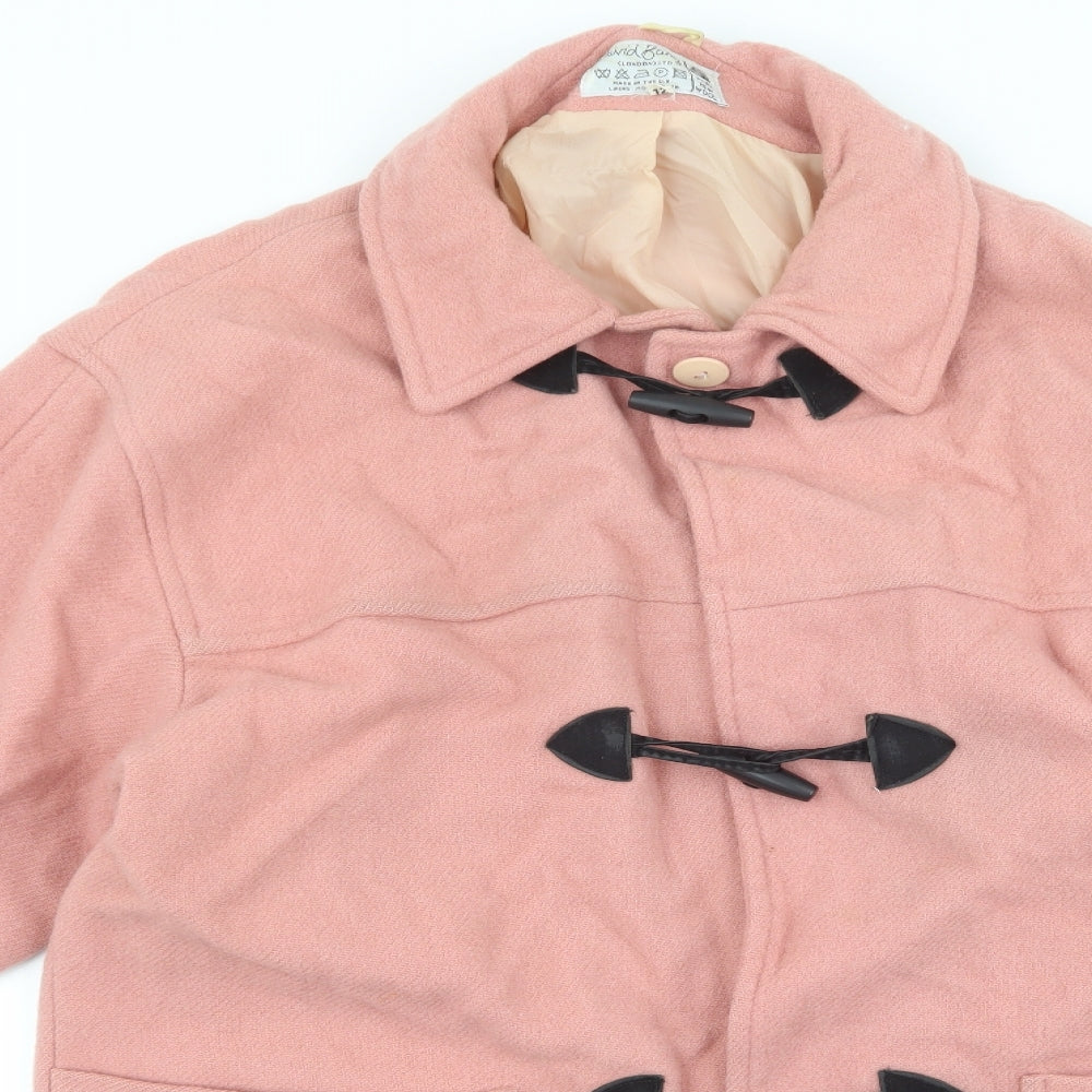 Womens UK Size 12 David Barry Pink Pea Coat