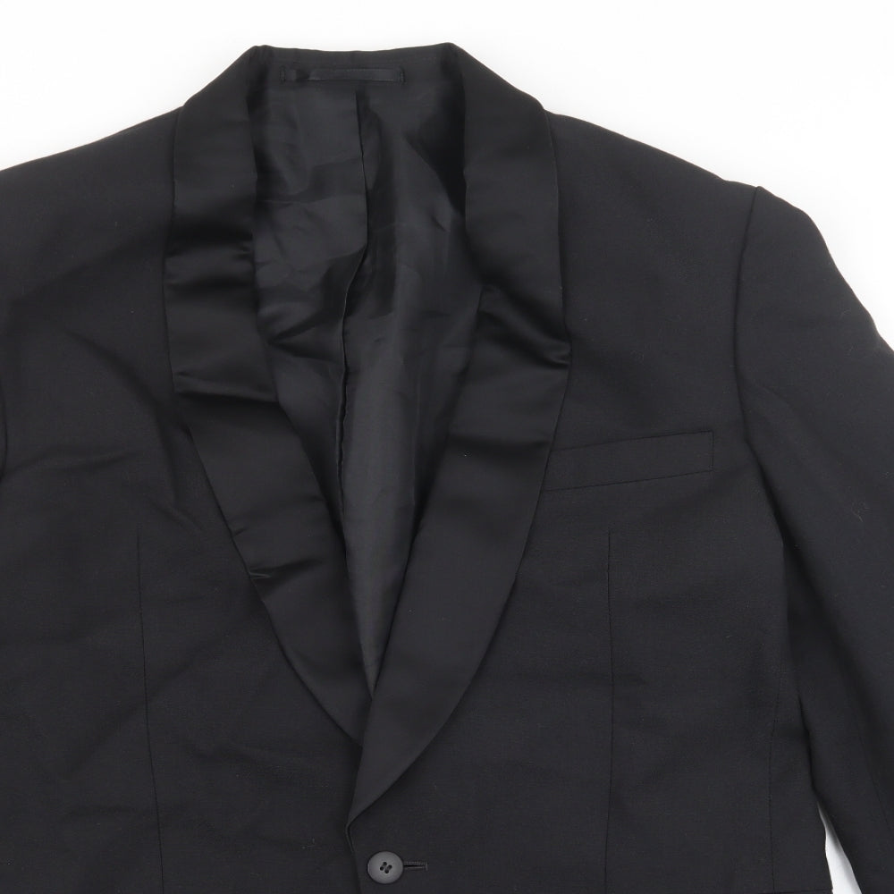 Mens UK Size 40 Canada Regular Black Suit Jacket