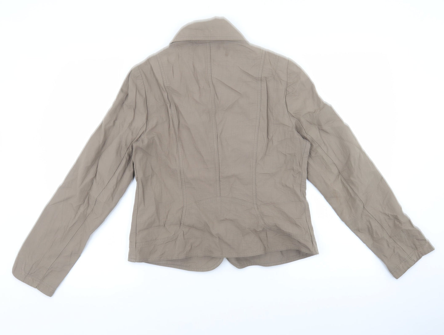 Caroline bliss Womens Beige Jacket Blazer Size 42 Button - Pocket detail