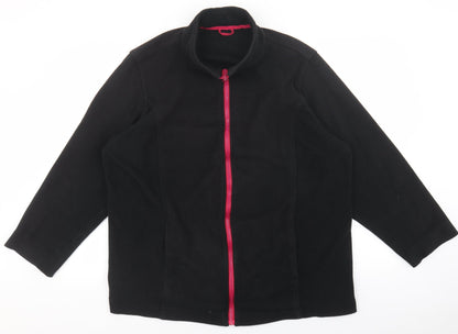 Womens UK Size L Preworn Black Quilted Coat