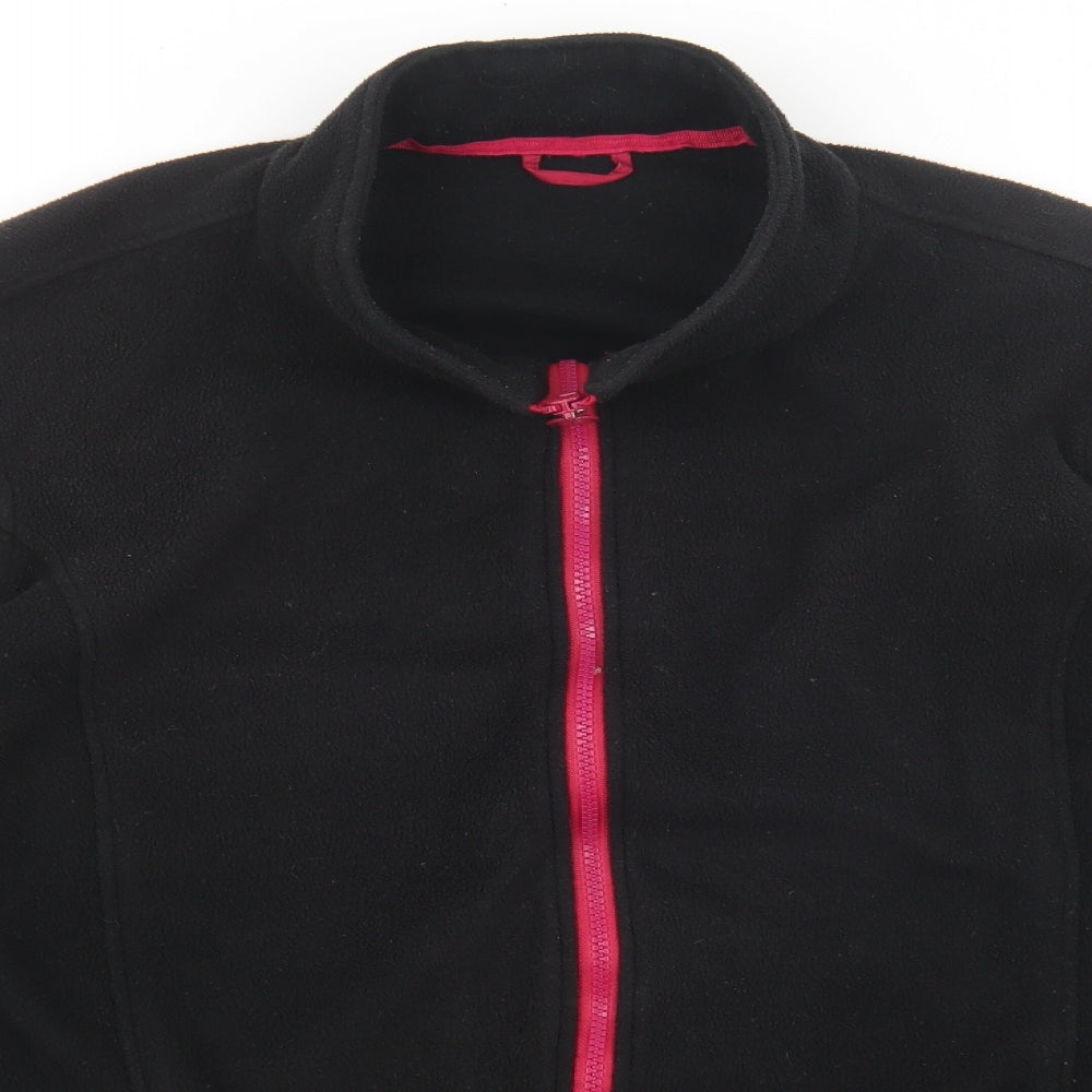 Womens UK Size L Preworn Black Quilted Coat