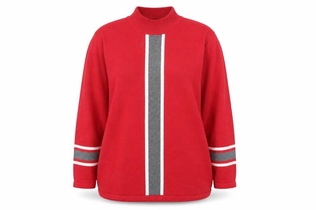 Womens UK Size XL Sunday Red Pullover Jumper