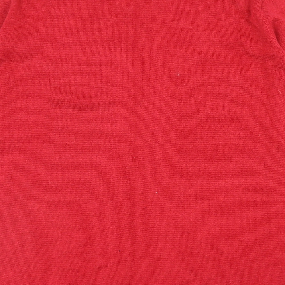 Womens UK Size XL Sunday Red Pullover Jumper