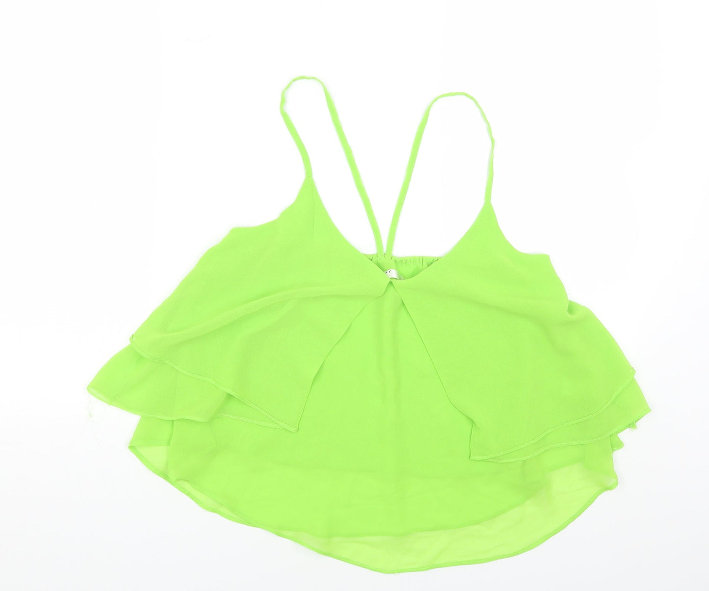 Womens UK Size M Vera&Lucy Green Cropped Tank