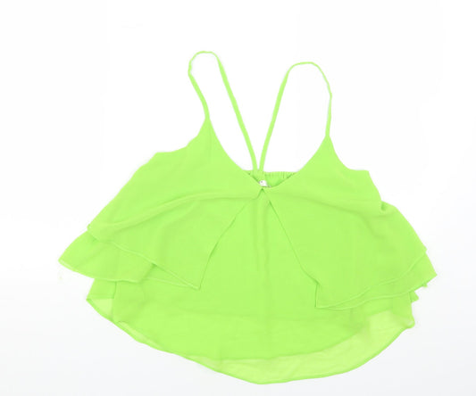 Womens UK Size M Vera&Lucy Green Cropped Tank