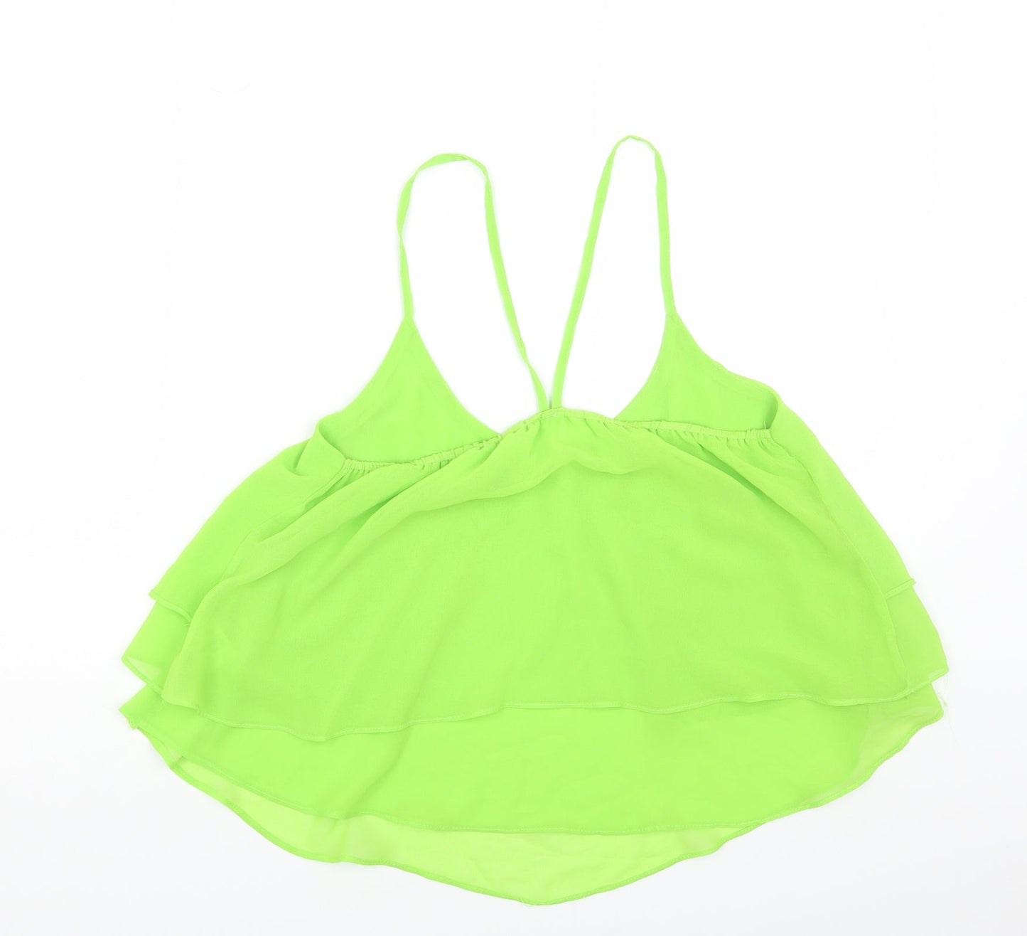 Womens UK Size M Vera&Lucy Green Cropped Tank