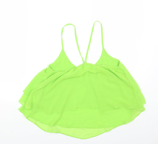 Womens UK Size M Vera&Lucy Green Cropped Tank